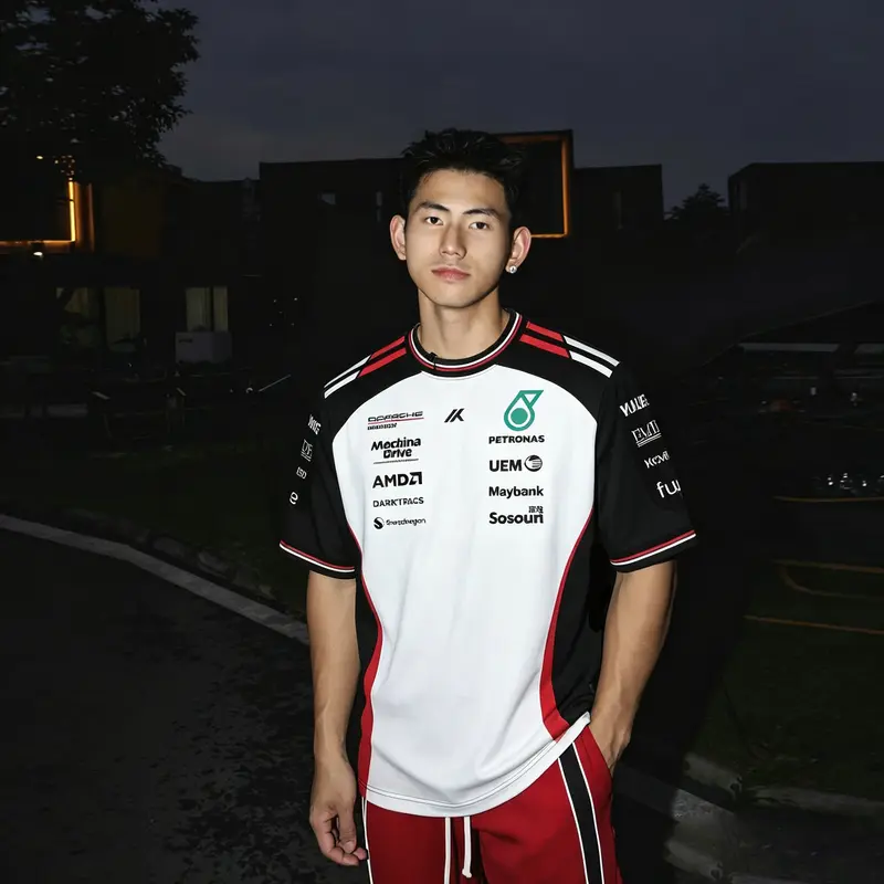 (Befitwithmay)AXKA F1 TEAM (Terinspirasi) - Edisi alternatif jersi sukan premium