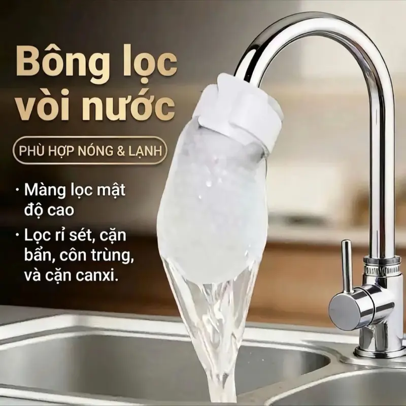Filtro de algodón para grifo de baño, bolsa filtrante para retener sedimentos e impurezas del agua
