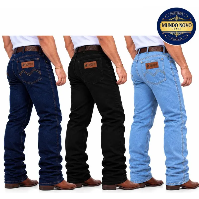Paket 3/2/1 Celana Jeans Pria Gaya Country Rodeo, Kualitas Premium