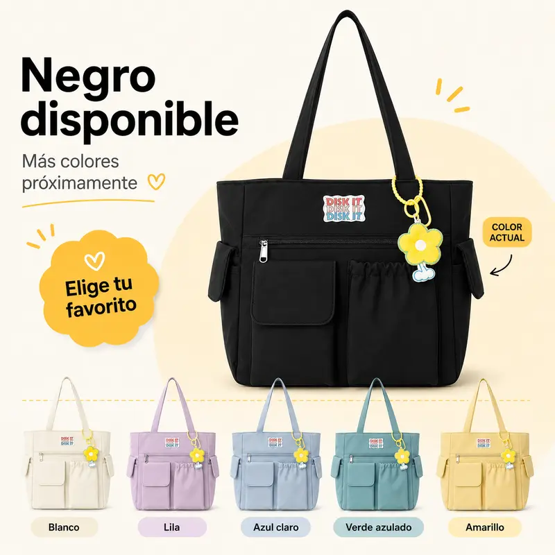 Women's Large-Capacity Korean-Style Summer Tote Bag for Books, Laptop and Daily Essentials