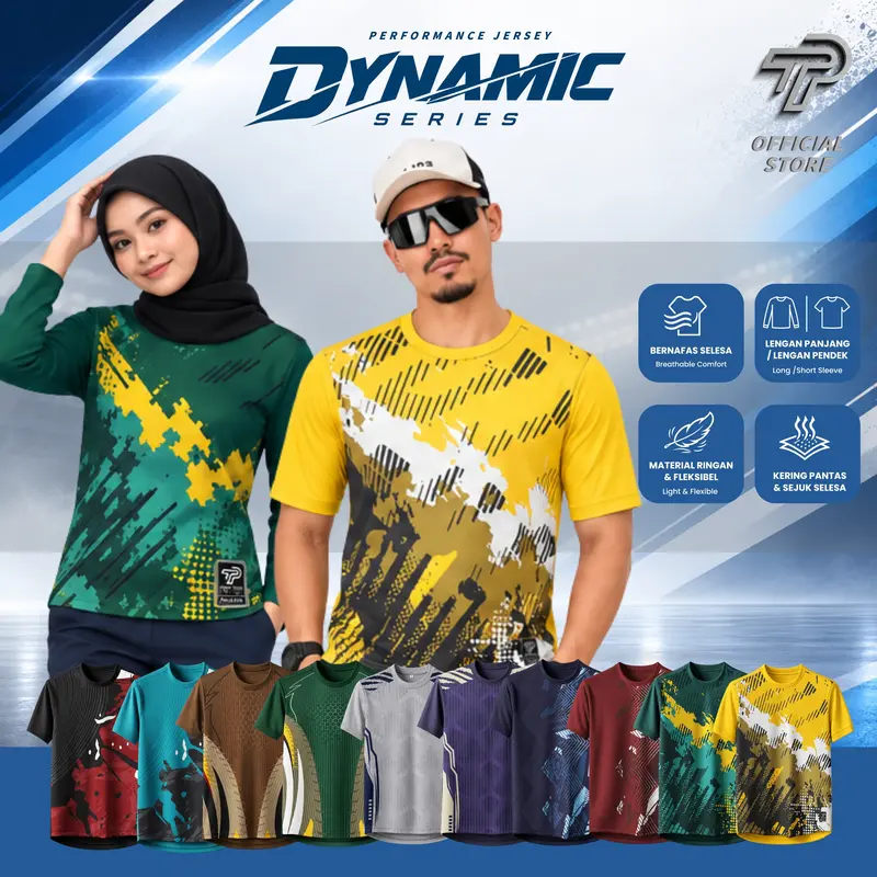 (ZEX_LIVEHOUSE) DYNAMIC 유니섹스 스포츠 저지 2026 | 남녀 공용 경량 속건 통기성 운동복 | 풋살·러닝·헬스·배드민턴