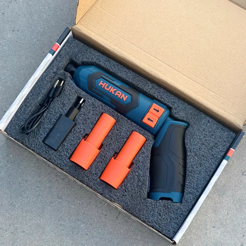Hukan HUKAN G1-TD2572DQT 7.2V Folding Screwdriver, 3 Speed Settings, 2 Genuine Hukan Batteries, 6-Month Warranty