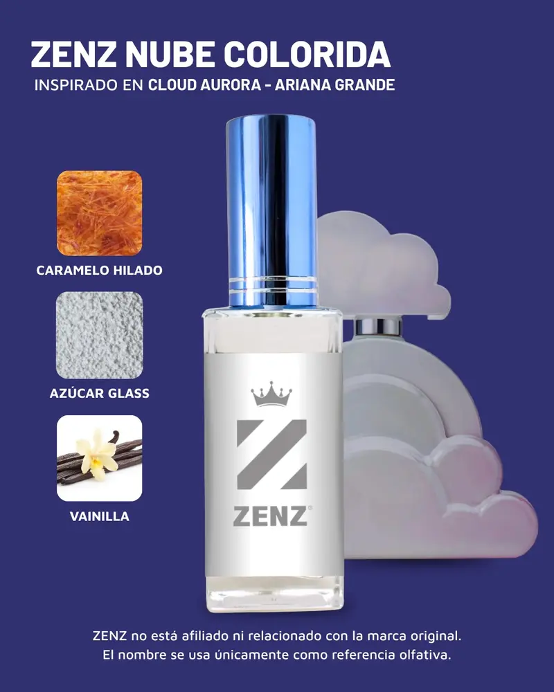 D ZENZ Nube Colorada Women's Designer-Inspired Perfume, Inspired by Cloud Aurora